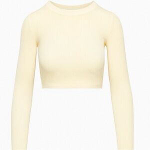 Wilfred Free Go-To Cropped Long Sleeve Top